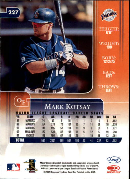 B3169- 2002 Leaf Rookies and Stars BB 1-398 +Inserts -You Pick- 15+ FREE US SHIP - Picture 289 of 339
