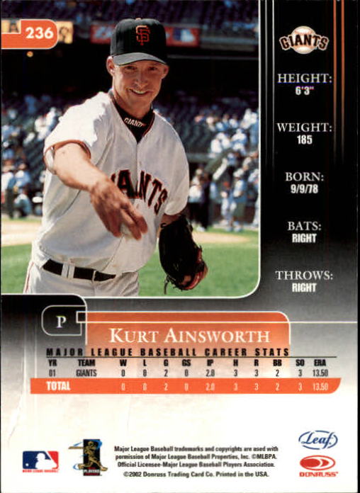 B3169- 2002 Leaf Rookies and Stars BB 1-398 +Inserts -You Pick- 15+ FREE US SHIP - Picture 303 of 339