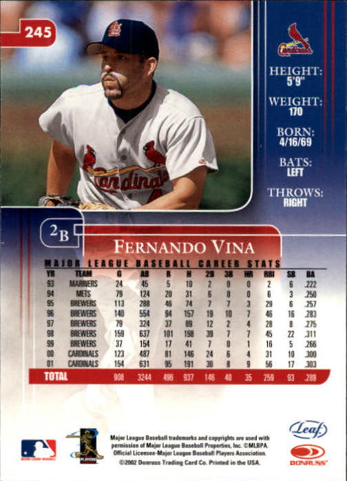 B3169- 2002 Leaf Rookies and Stars BB 1-398 +Inserts -You Pick- 15+ FREE US SHIP - Picture 311 of 339