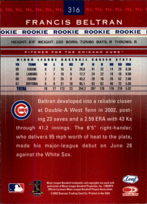 B3169- 2002 Leaf Rookies and Stars BB 1-398 +Inserts -You Pick- 15+ FREE US SHIP - Picture 325 of 339