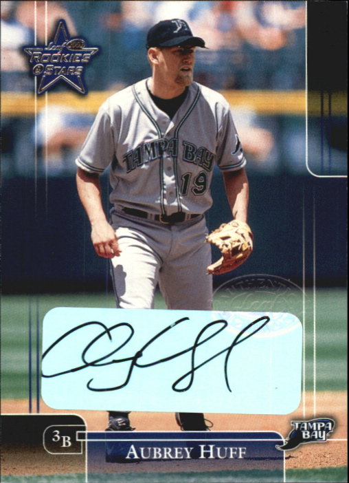 2002 Leaf Rookies and Stars Great American Signings #92 Aubrey Huff/175*