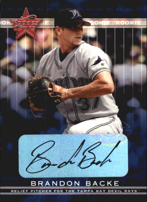 2002 Leaf Rookies and Stars Great American Signings #324 Brandon Backe/175*