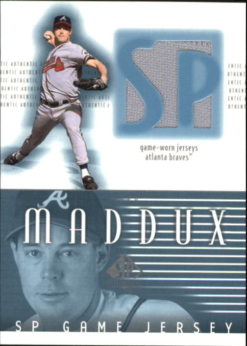 2002 SP Authentic Game Jersey #JGM Greg Maddux
