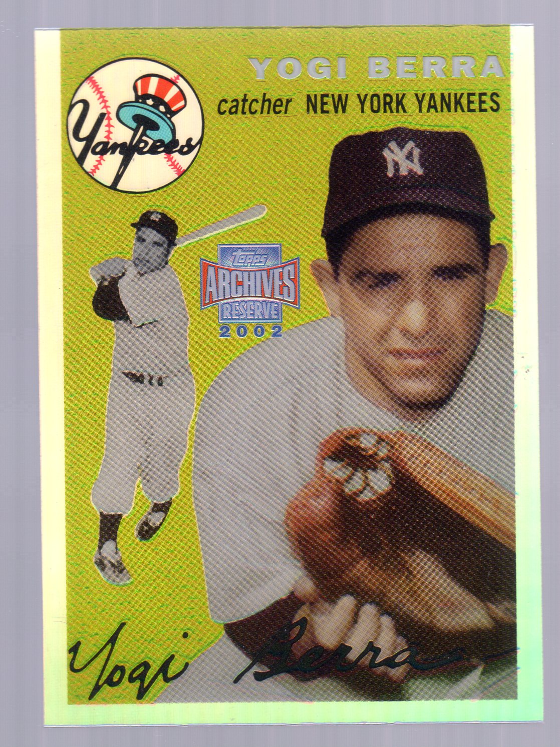 Yogi Berra baseball card (New York Yankees) 1991 Topps Archives 1953 #104