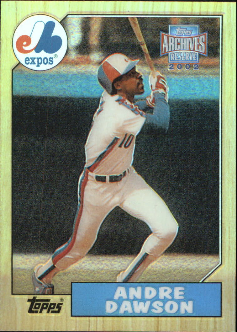 2002 Topps Archives Reserve #63 Andre Dawson 87