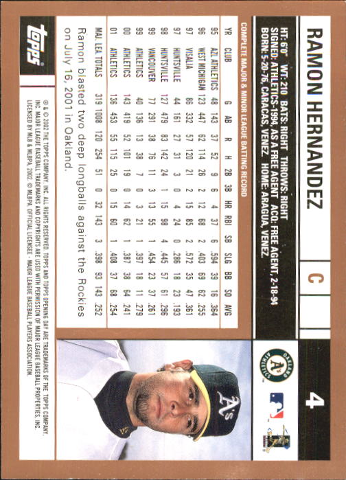 A7543- 2002 Topps Opening Tag Baseball Karten 1-165 -du Pick- 15 + Free US - Bild 9 von 330