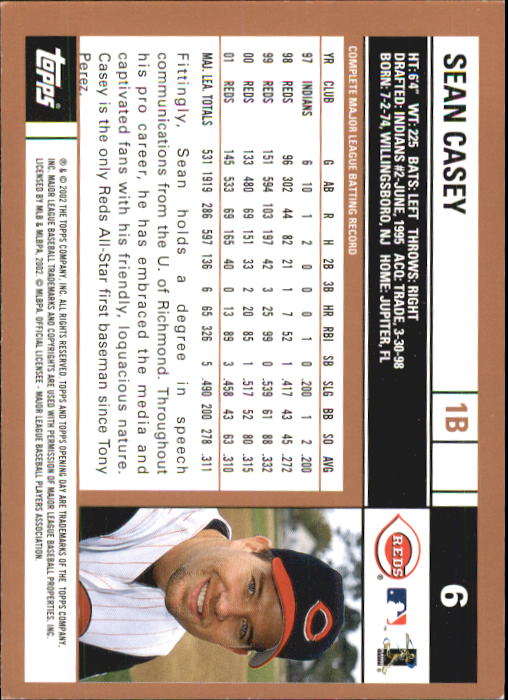 A7543- 2002 Topps Opening Tag Baseball Karten 1-165 -du Pick- 15 + Free US - Bild 13 von 330