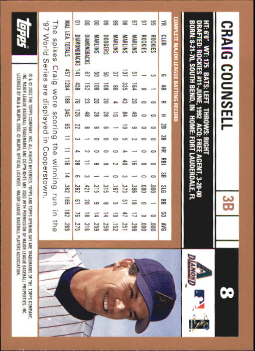 A7543- 2002 Topps Opening Tag Baseball Karten 1-165 -du Pick- 15 + Free US - Bild 17 von 330