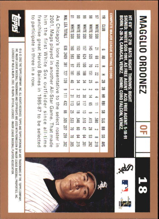 A7543- 2002 Topps Opening Tag Baseball Karten 1-165 -du Pick- 15 + Free US - Bild 37 von 330