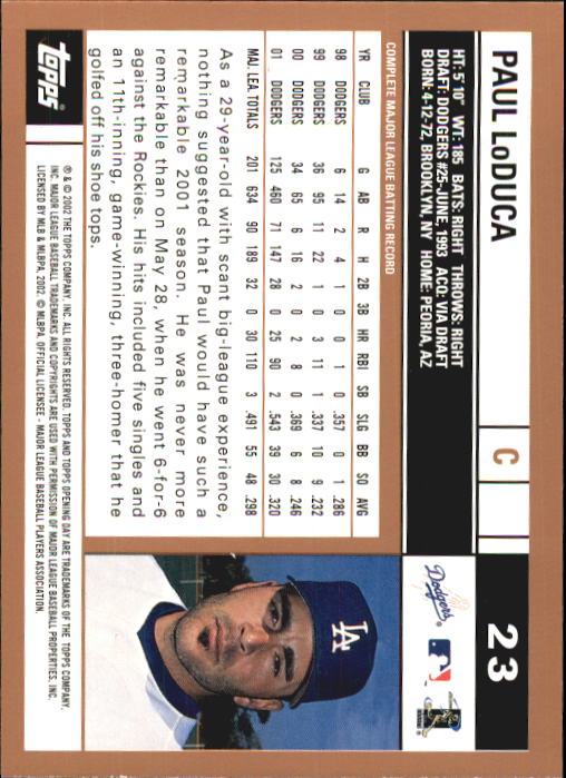 A7543- 2002 Topps Opening Tag Baseball Karten 1-165 -du Pick- 15 + Free US - Bild 47 von 330