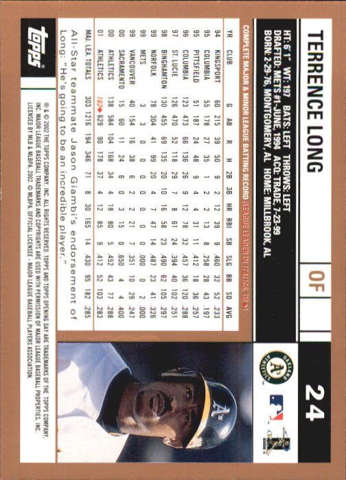 A7543- 2002 Topps Opening Tag Baseball Karten 1-165 -du Pick- 15 + Free US - Bild 49 von 330