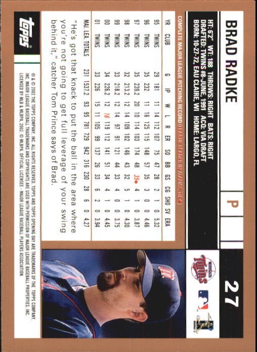 A7543- 2002 Topps Opening Tag Baseball Karten 1-165 -du Pick- 15 + Free US - Bild 55 von 330