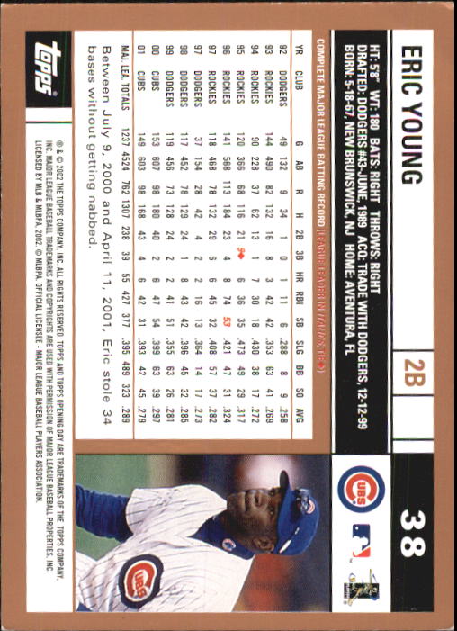 A7543- 2002 Topps Opening Tag Baseball Karten 1-165 -du Pick- 15 + Free US - Bild 77 von 330