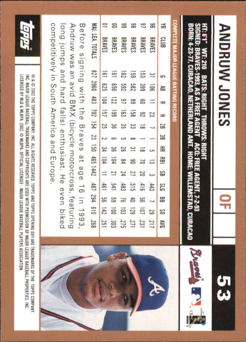 A7543- 2002 Topps Opening Tag Baseball Karten 1-165 -du Pick- 15 + Free US - Bild 106 von 330