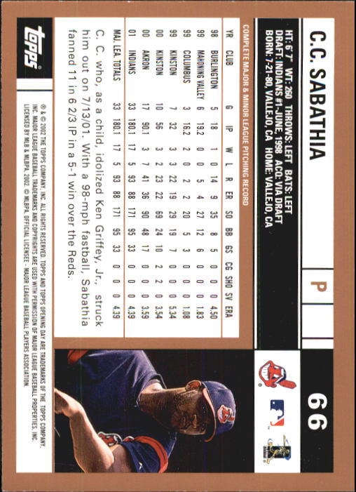A7543- 2002 Topps Opening Tag Baseball Karten 1-165 -du Pick- 15 + Free US - Bild 132 von 330