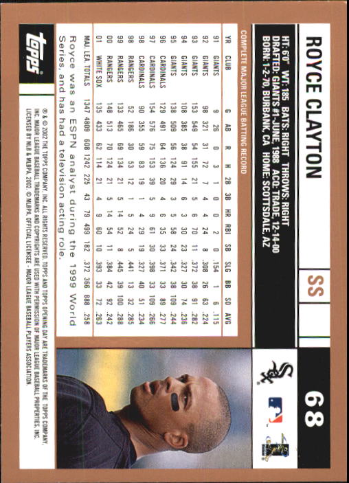 A7543- 2002 Topps Opening Tag Baseball Karten 1-165 -du Pick- 15 + Free US - Bild 136 von 330