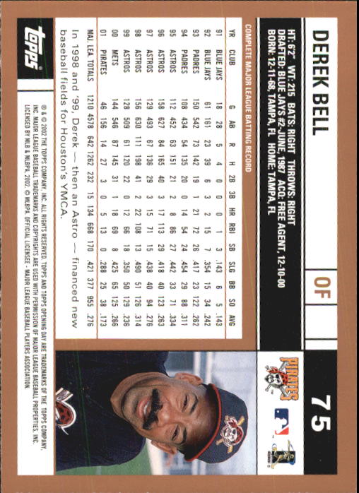 A7543- 2002 Topps Opening Tag Baseball Karten 1-165 -du Pick- 15 + Free US - Bild 150 von 330