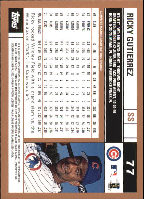 A7543- 2002 Topps Opening Tag Baseball Karten 1-165 -du Pick- 15 + Free US - Bild 154 von 330