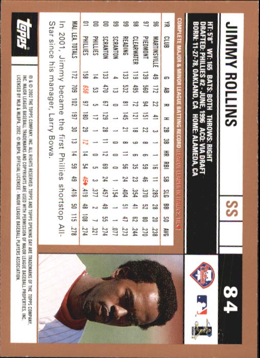 A7543- 2002 Topps Opening Tag Baseball Karten 1-165 -du Pick- 15 + Free US - Bild 168 von 330
