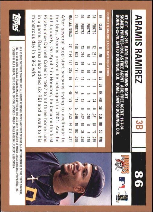 A7543- 2002 Topps Opening Tag Baseball Karten 1-165 -du Pick- 15 + Free US - Bild 172 von 330