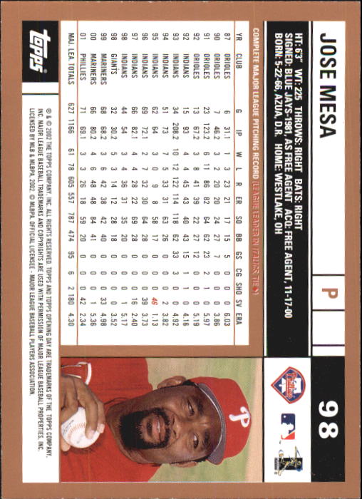 A7543- 2002 Topps Opening Tag Baseball Karten 1-165 -du Pick- 15 + Free US - Bild 196 von 330