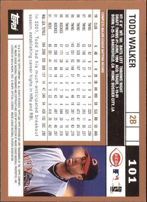 A7543- 2002 Topps Opening Tag Baseball Karten 1-165 -du Pick- 15 + Free US - Bild 202 von 330