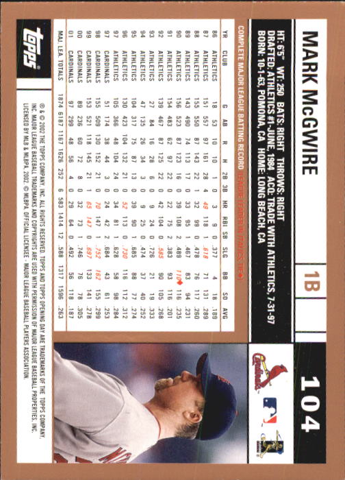A7543- 2002 Topps Opening Tag Baseball Karten 1-165 -du Pick- 15 + Free US - Bild 208 von 330