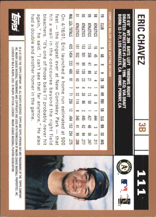 A7543- 2002 Topps Opening Tag Baseball Karten 1-165 -du Pick- 15 + Free US - Bild 222 von 330