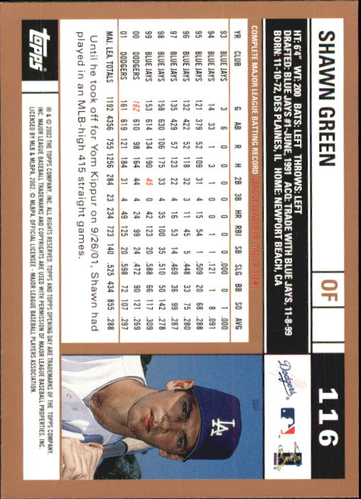 A7543- 2002 Topps Opening Tag Baseball Karten 1-165 -du Pick- 15 + Free US - Bild 232 von 330
