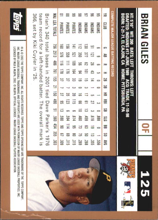 A7543- 2002 Topps Opening Tag Baseball Karten 1-165 -du Pick- 15 + Free US - Bild 250 von 330