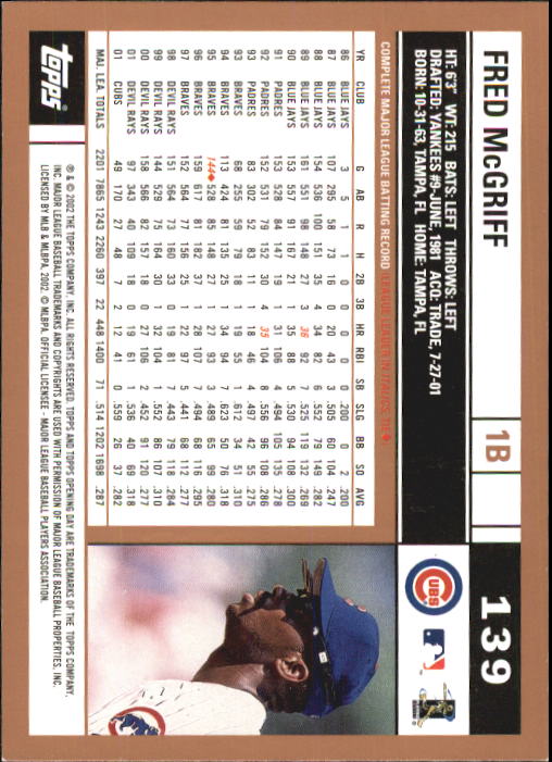A7543- 2002 Topps Opening Tag Baseball Karten 1-165 -du Pick- 15 + Free US - Bild 278 von 330