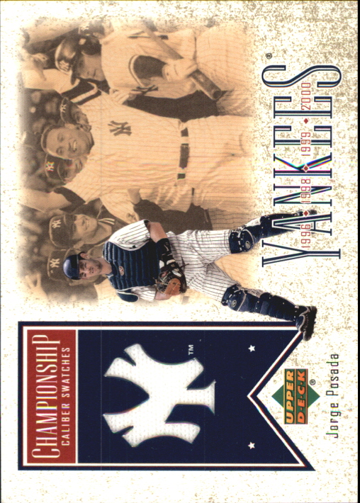 Jorge Posada Card 2005 Upper Deck Origins Jersey #JP