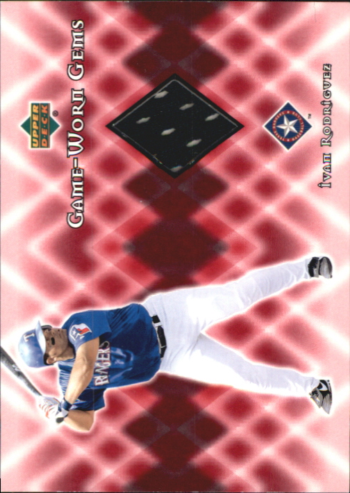 2002 Upper Deck Game Worn Gems #GIR Ivan Rodriguez