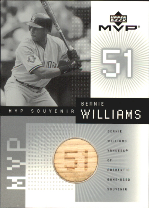 2002 Upper Deck MVP Game Souvenirs Bat #BBW Bernie Williams
