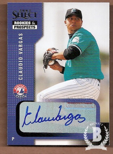 2002 Select Rookies and Prospects #22 Claudio Vargas