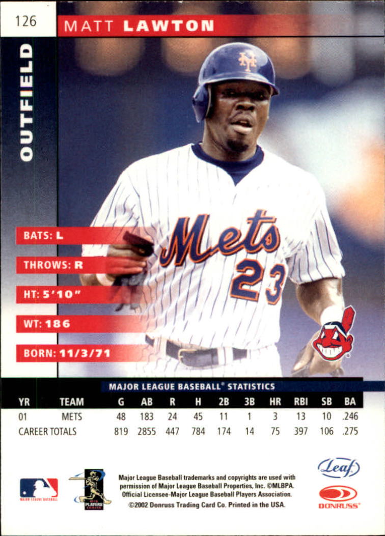B5221- 2002 Leaf Baseball Card #s 1-200 +Inserts -You Pick- 15+ FREE US SHIP - Picture 161 of 199