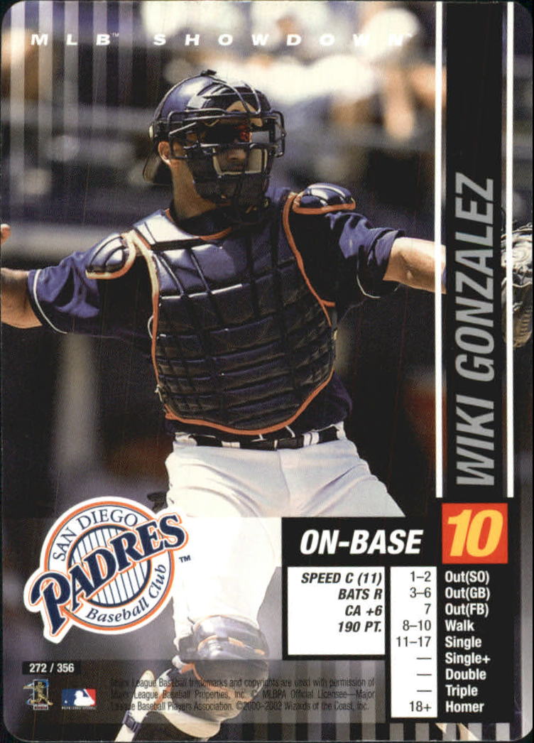2002 MLB Showdown #272 Wiki Gonzalez - NM-MT