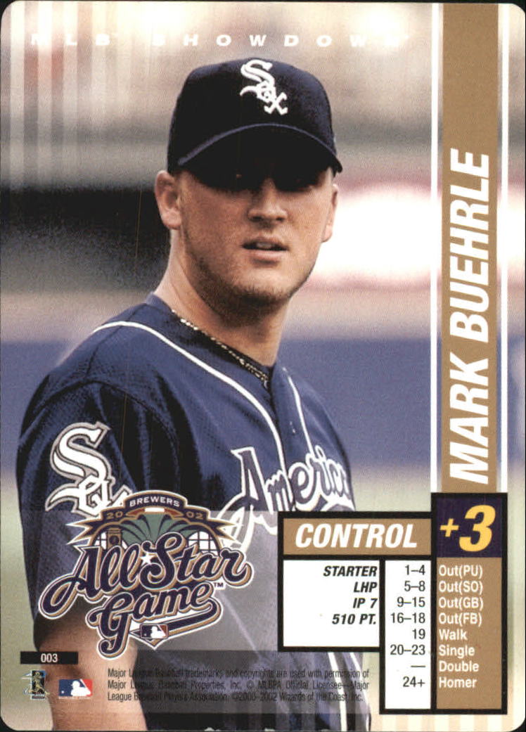 2002 MLB Showdown All-Star Game #3 Mark Buehrle