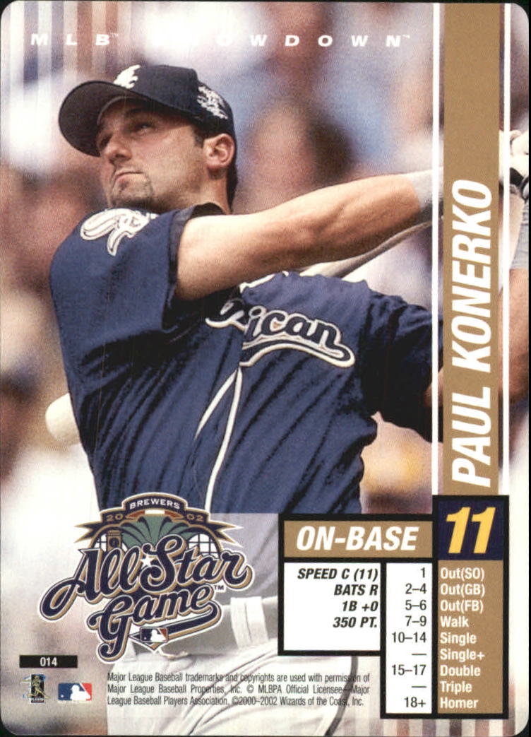 2002 MLB Showdown All-Star Game #14 Paul Konerko