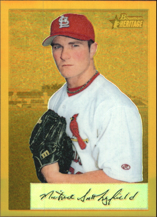 2002 Bowman Heritage Gold Chrome Refractors #47BHC Scotty Layfield