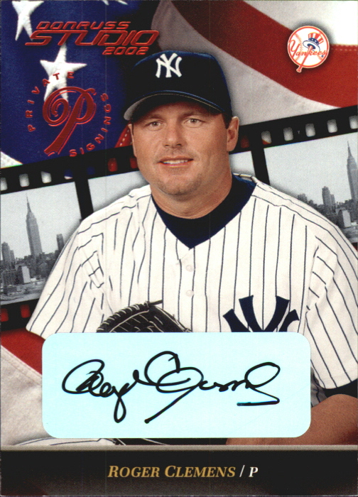 2002 Studio Private Signings #25 Roger Clemens/15