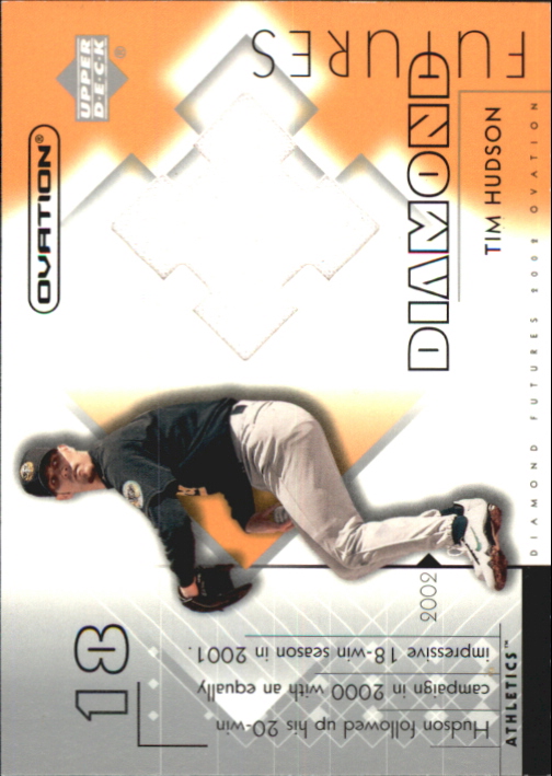 2002 Upper Deck Ovation Diamond Futures Jerseys #DFTH Tim Hudson