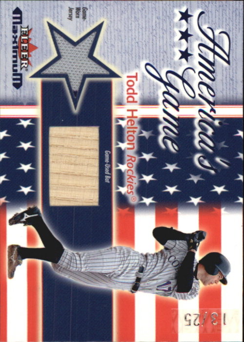 2002 Fleer Maximum Americas Game Stars and Stripes #SS9 Todd Helton