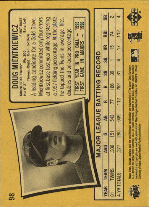 B5592- 2002 Upper Deck Vintage BB # S 1-200 + Rookies -du Pick- 15 + Free US - Bild 181 von 351