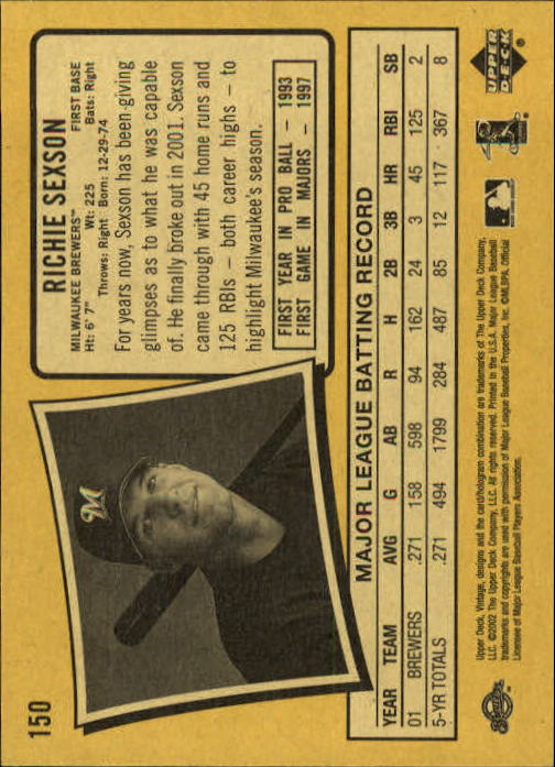 B5592- 2002 Upper Deck Vintage BB # S 1-200 + Rookies -du Pick- 15 + Free US - Bild 265 von 351