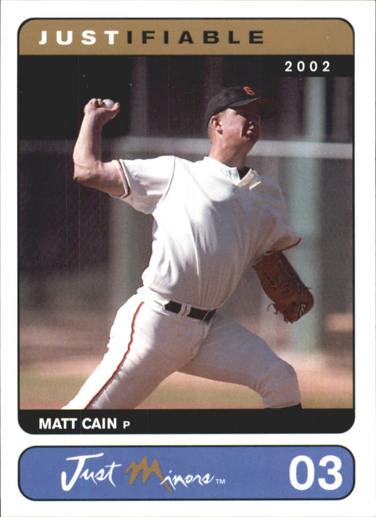 2002-03 Justifiable #3 Matt Cain