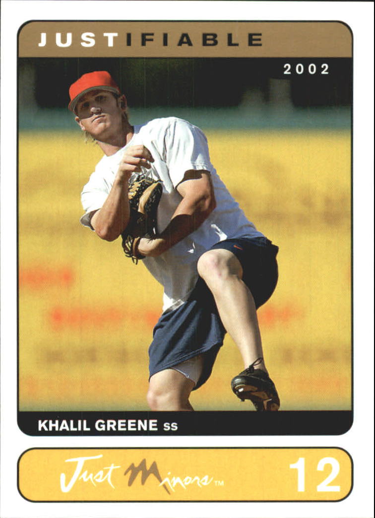 2002-03 Justifiable #12 Khalil Greene