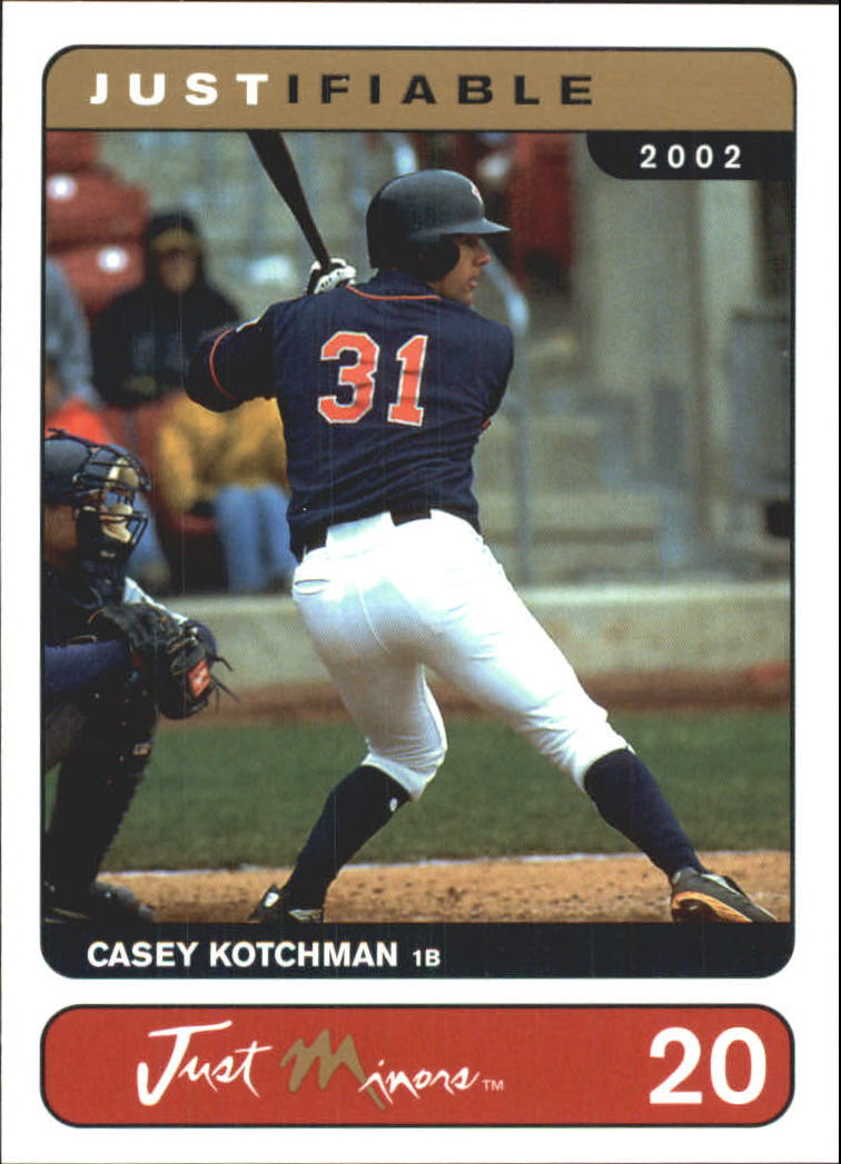 2002-03 Justifiable #20 Casey Kotchman