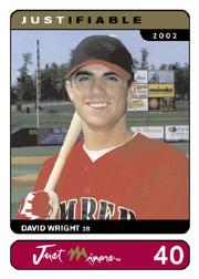 2002-03 Justifiable #40 David Wright