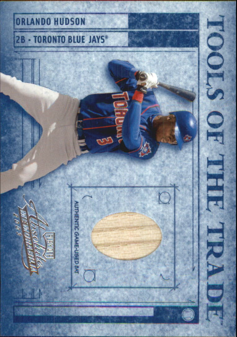 2003 Absolute Memorabilia Tools of the Trade Materials #63 Orlando Hudson Bat/250